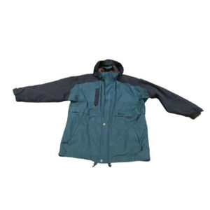 Vintage 90s Obermeyer Skiwear Coat Green and Red Mens Size XL